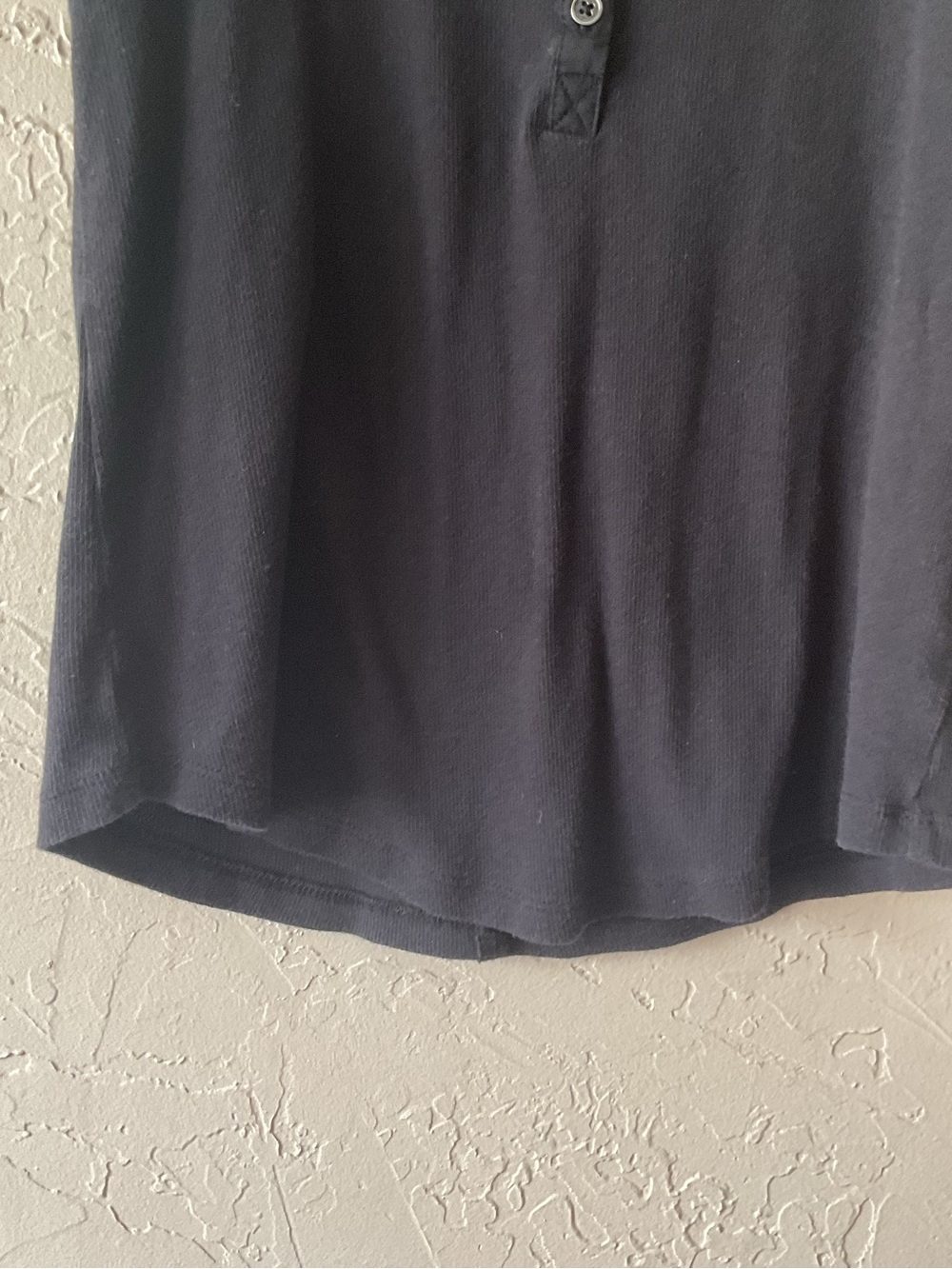 Maurices Black Ribbed Henley Tank - Picture 4 of 6